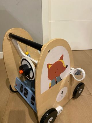 Correpasillos Coche Madera con Freno