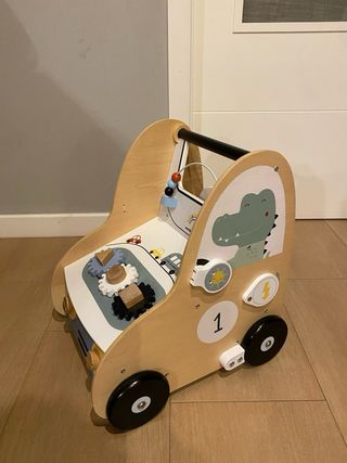 Correpasillos Coche Madera con Freno