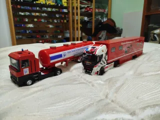 Modellini coppia Camion Pompieri Rossi