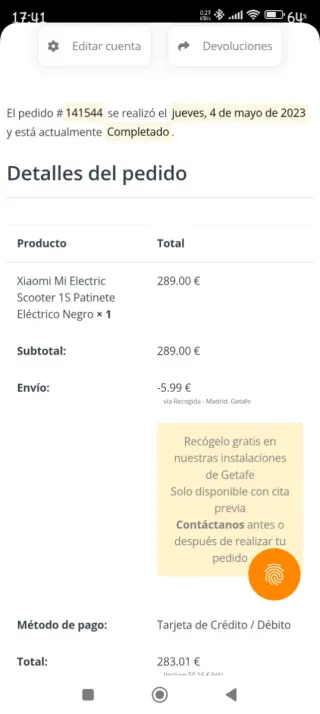 Patinete Eléctrico Xiaomi Mi Scooter 1S