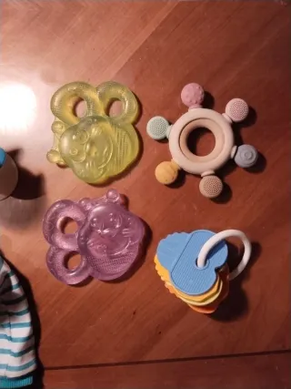 Lote Juguetes Bebé Mordedores y Sonajeros