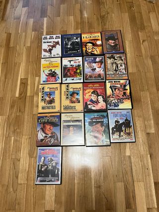 17 DVDs John Wayne Westerns Clásicos