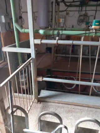 Sala de ordeño completa