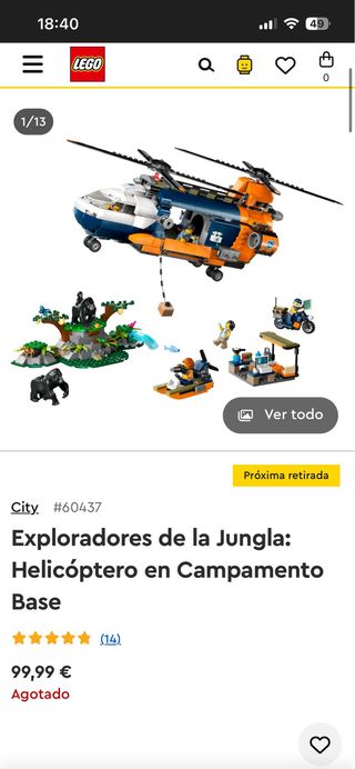 Lego Helicóptero Explorador #60437
