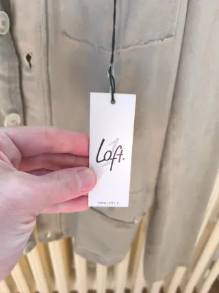 Felpa Loft41 con bottoni beige