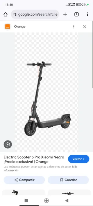 Patinete Eléctrico Xiaomi Negro