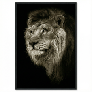 Cuadro Leon realista