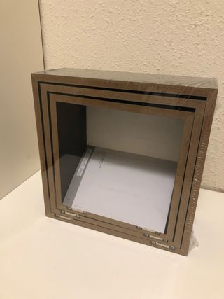 Set Estanterías Cubo Livarno Living Negras NUEVAS