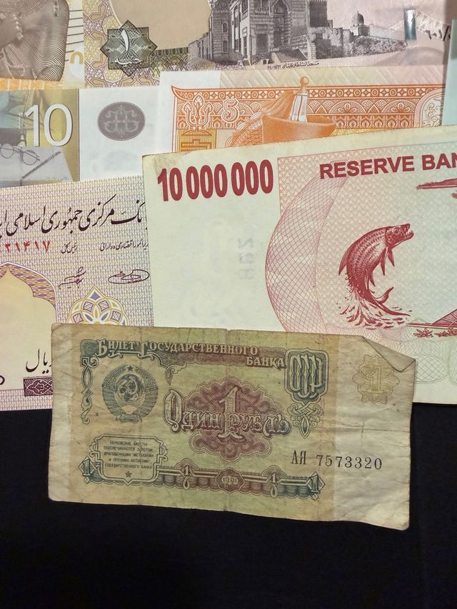 Colección historica de Billetes Internacionales.