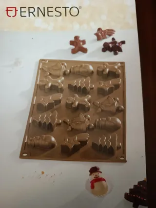 Molde Silicona Bombones Navidad Ernesto