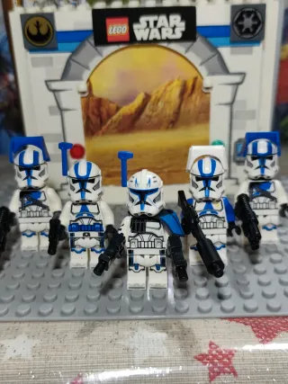 Lotto 5 Minifigure Lego Star Wars Originali