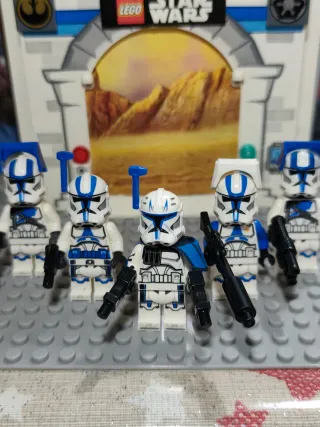 Lotto 5 Minifigure Lego Star Wars Originali