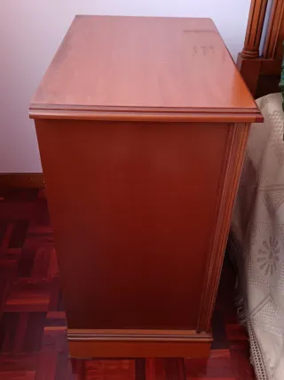 2 Mesitas de Noche Madera Vintage