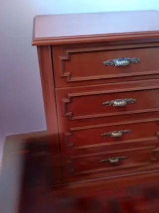 2 Mesitas de Noche Madera Vintage