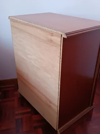 2 Mesitas de Noche Madera Vintage