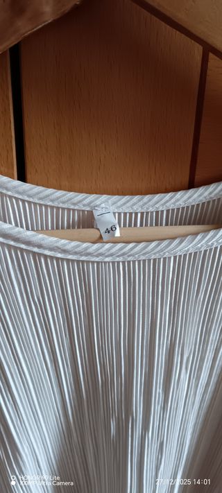 Blusa blanca y negra talla 46