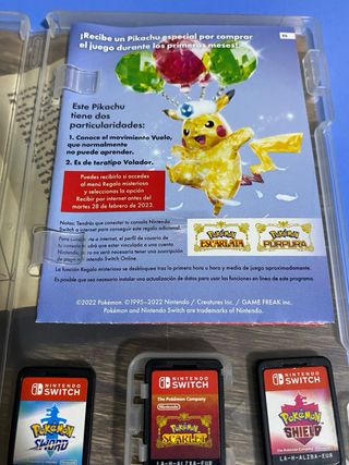 Pokemon Espada, Escarlata y Escudo Nintendo Switch