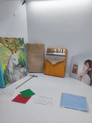 Kalimba 17 Tasti giallo "pianoforte da pollice"