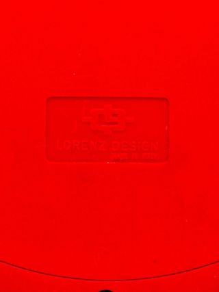 Orologio da parete vintage BINO Lorenz Design rosso anni 80