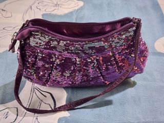 Bolso fiesta lentejuelas morado