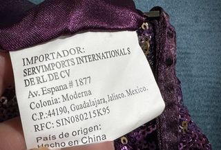 Bolso fiesta lentejuelas morado