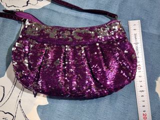Bolso fiesta lentejuelas morado