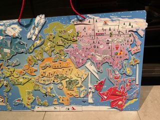 Puzzle Mundo Imanes Educativo