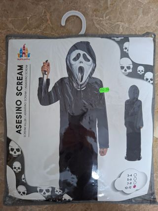 Disfraz Asesino Scream Talla 10-12