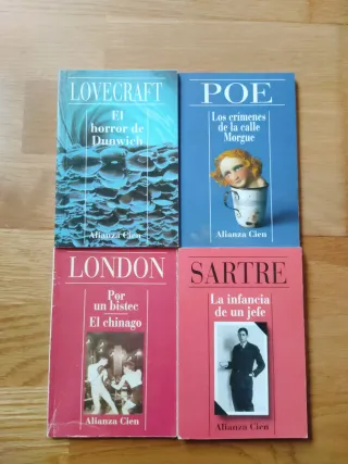 Pack 4 libros bolsillo Colección Alianza Cien