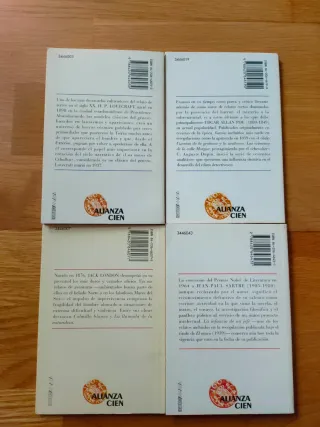 Pack 4 libros bolsillo Colección Alianza Cien