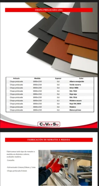 Remateria y chapa a medida