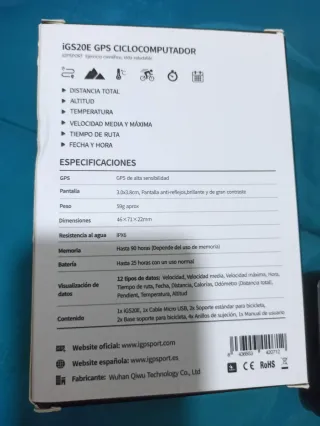 Ciclocomputador GPS iGPSPORT