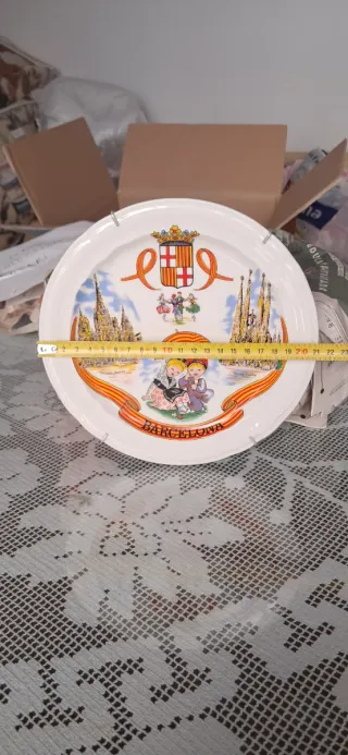 Plato recuerdo Barcelona