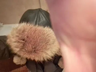 Berretto con paraorecchie in marmotta