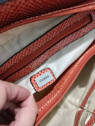 Bolso Guess Vintage Pitón Beige/Rosa