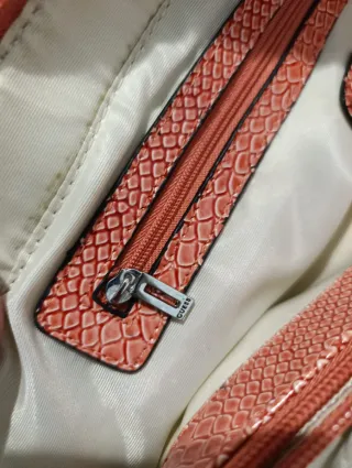 Bolso Guess Vintage Pitón Beige/Rosa