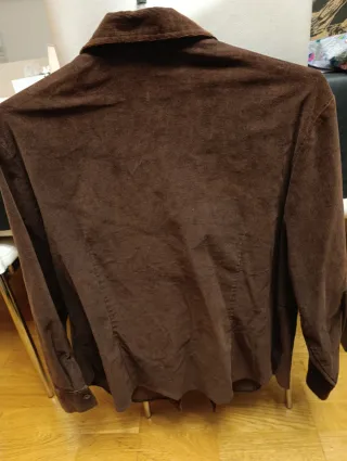 Cazadora pana marrón