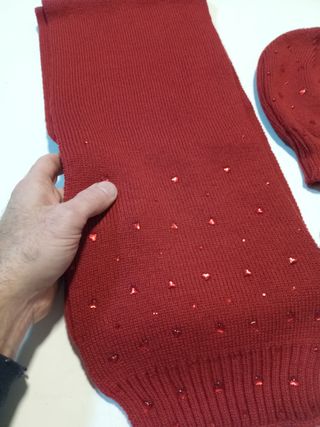 Set Sciarpa Cappello Guanti Rossi