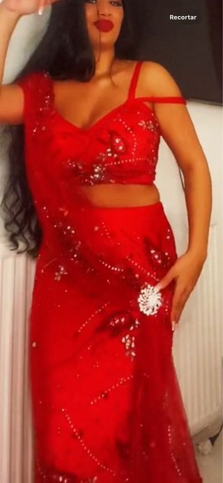 Vestido de fiesta plateado brillante