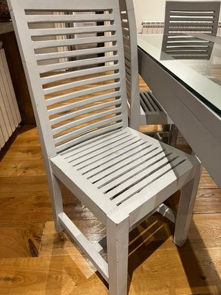 Comedor El Globo 8 personas.  180x100 y 6 sillas