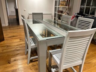 Comedor El Globo 8 personas.  180x100 y 6 sillas