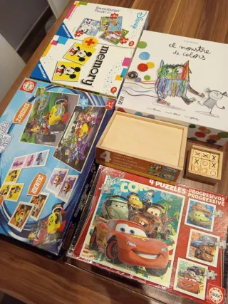 Lote Puzles y Juegos Infantiles 4+