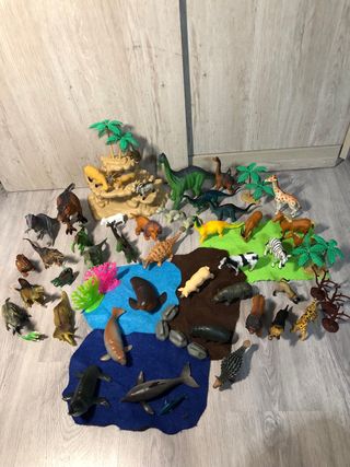 Lote Juguetes Dinosaurios y Animales