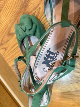 Sandalias verdes verano T.41