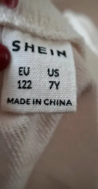 Vestido de niña, de manga larga, talla 7 años