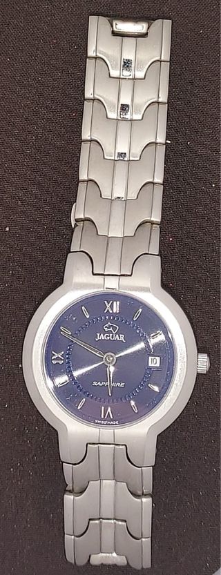 Reloj Jaguar Sapphire Azul y Plateado