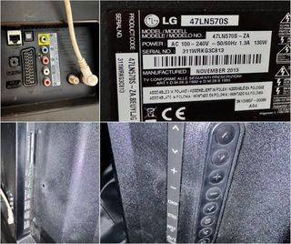 TV LG 47” WiFi + LAN + TDT (pantalla con defecto)