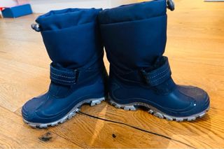 Stivali da neve blu con bandiera Norvegese