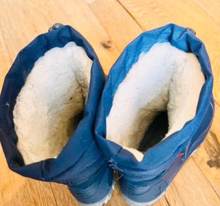 Stivali da neve blu con bandiera Norvegese