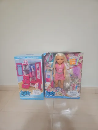 Nancy Armario y Muñeca Pelo Largo Nuevo.